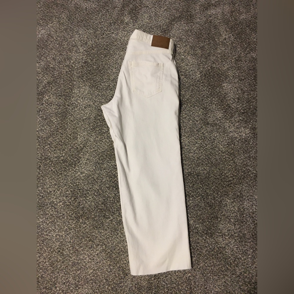 Eddie Bauer high-waisted crop jeans.